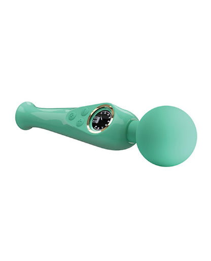 Stavros The Great Wand Vibrator 90 Combinations LED Display Rechargeable Turquoise