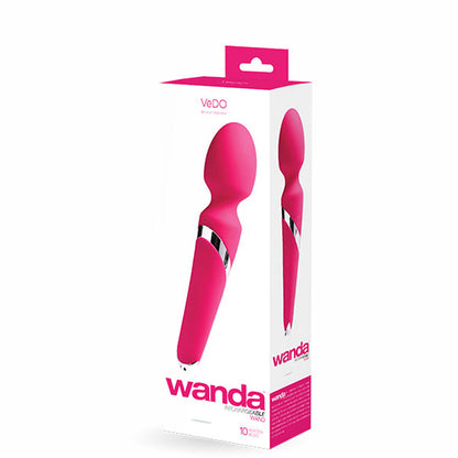 Rosa Fox Wand Vibrator Rechargeable 10 Modes Waterproof Quiet Silicone