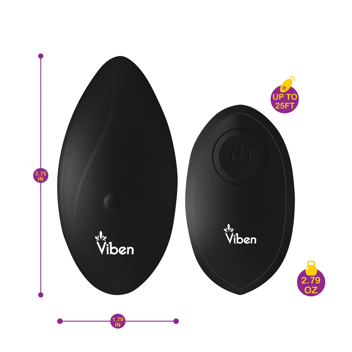 Rechargeable Remote Control Panty Vibrator – Black