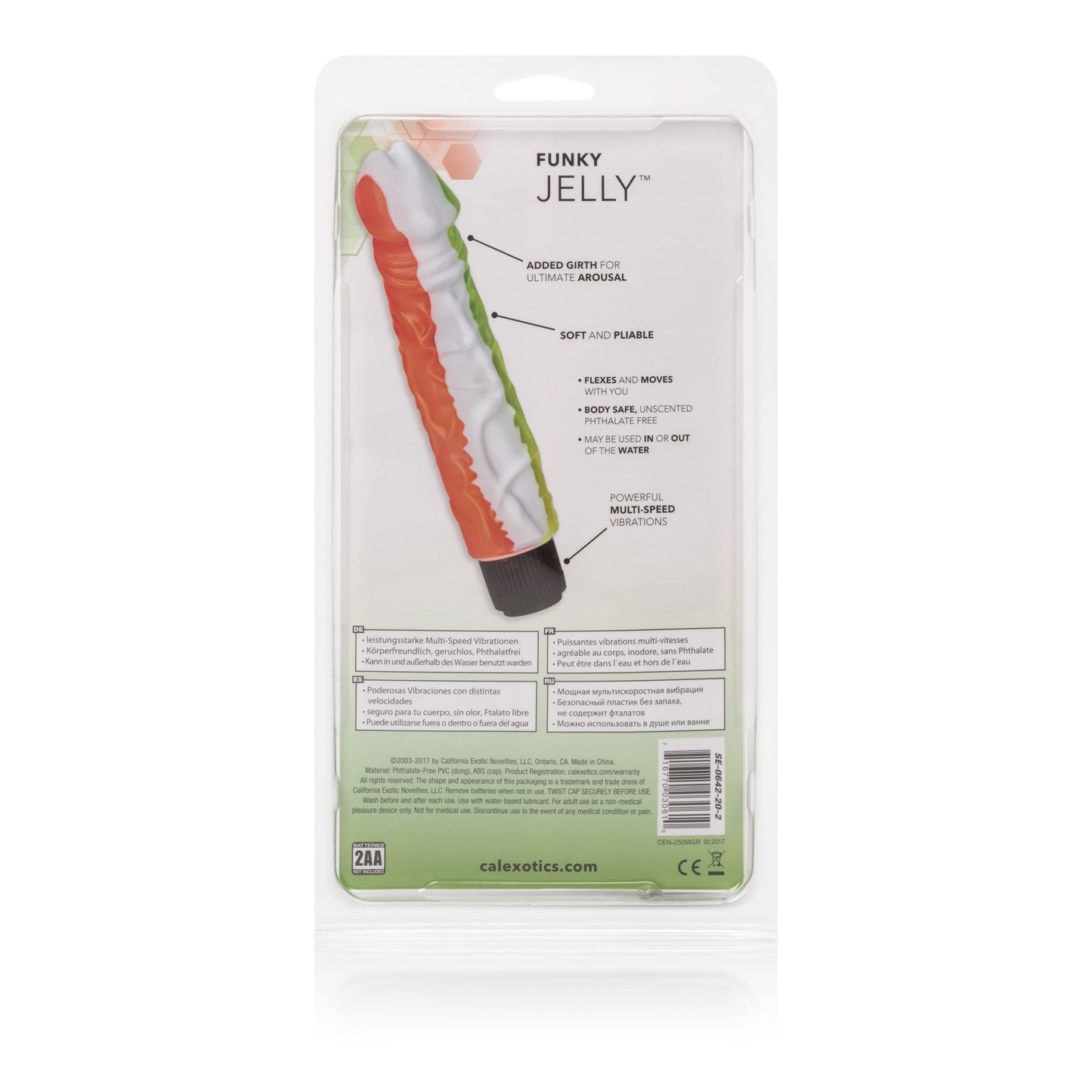 Classic 8" Multi-Speed Vibrator - Orange