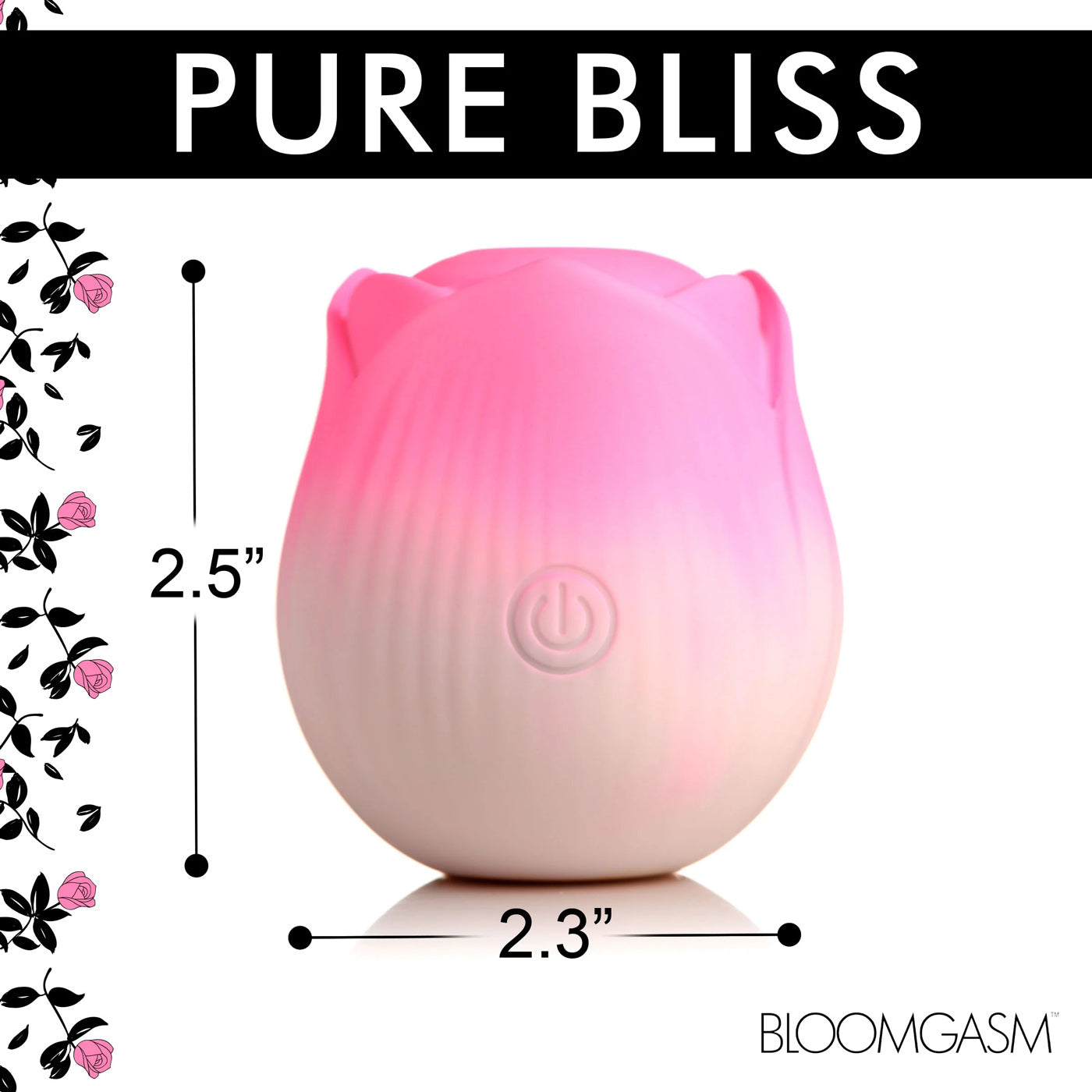Pulsing Petals Clitoral Pulse Stimulator - Rechargeable Rose Vibrator