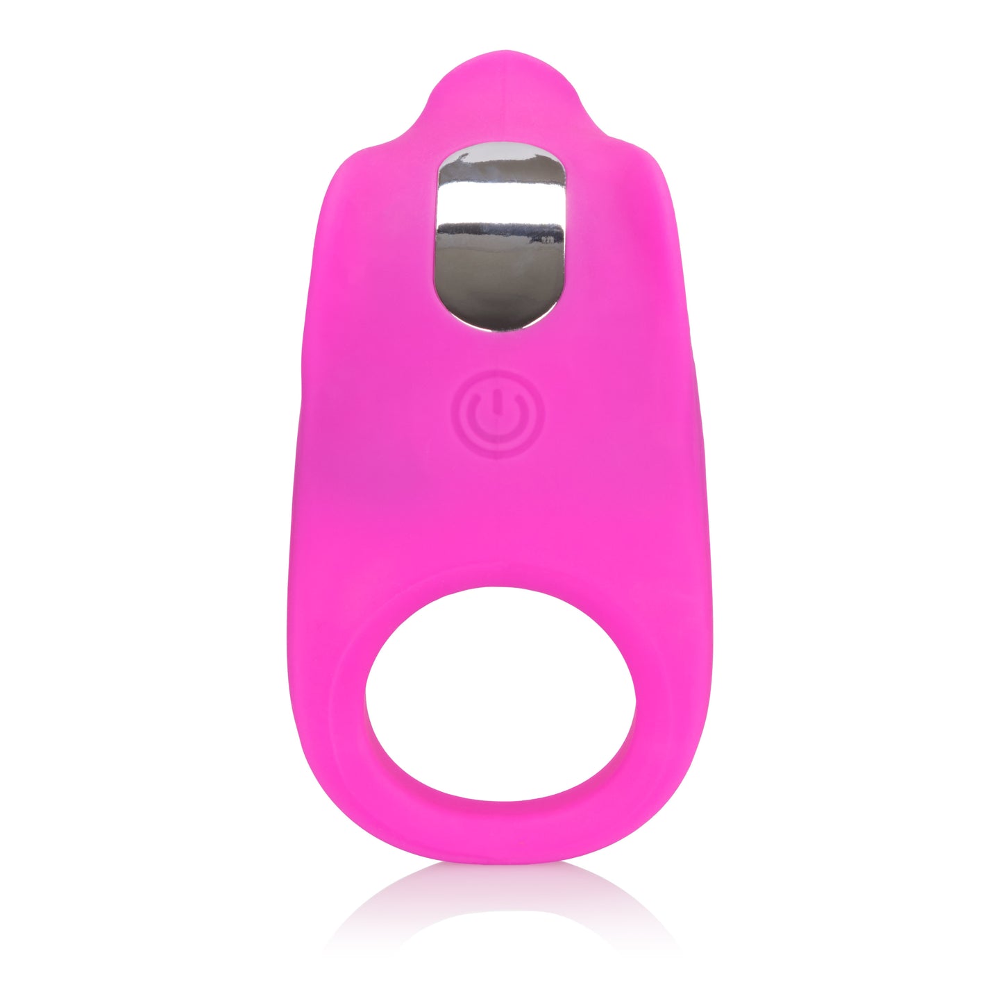 Rechargeable Vibrating Cock Ring - 7 Modes, Waterproof Silicone Pink
