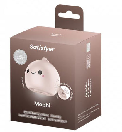 Mochi Beige Air Pulse Clitoral Stimulator - Suction & Vibration Toy