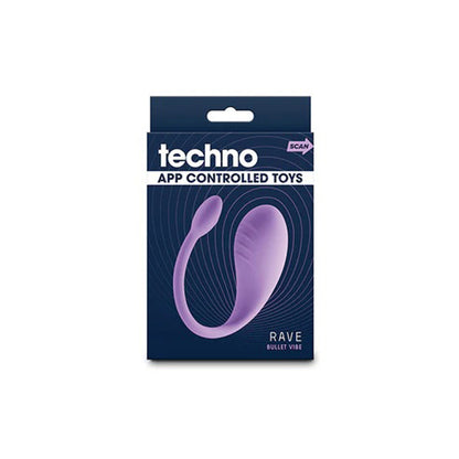 Techno Rave App-Controlled Vibrator - 10 Vibration Modes, Wearable G-Spot, Waterproof Purple