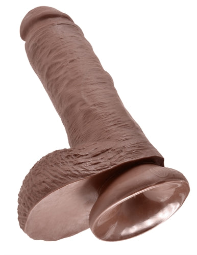 8 Inch Realistic Suction Cup Dildo - King Cock Tan