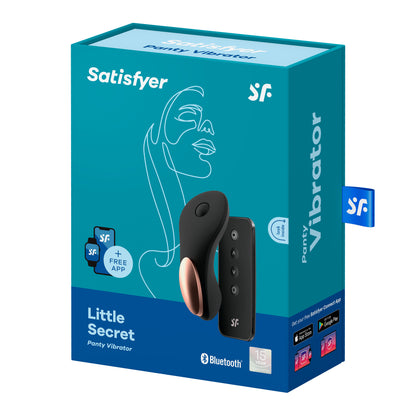 Little Secret Black Panty Vibrator - App Controlled Clitoral Stimulator