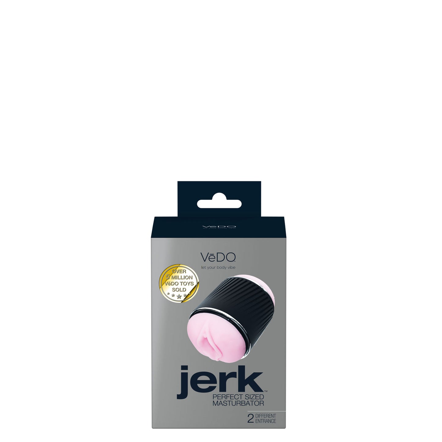 Jerk Stroker Ergonomic Male Masturbator - Non-Slip Grip Textured Sleeve