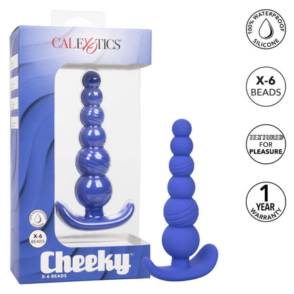 Cheeky X-6 Beads Silicone Anal Beads – 6 Graduated Beads