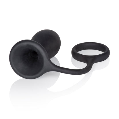 CalExotics Dr. Joel Prostate Massager with Ergonomic Ring Handle - Black