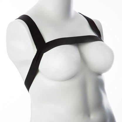 Billie Elastic Body Harness - Plus Size Black