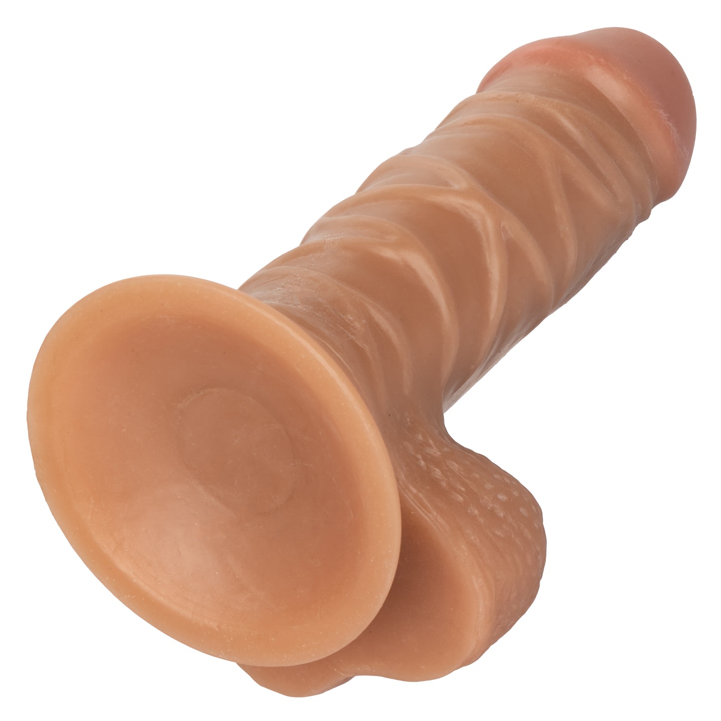 Realistic Suction Cup Dildo Lifeguard 6.3" Flexible Flesh - Harness Compatible