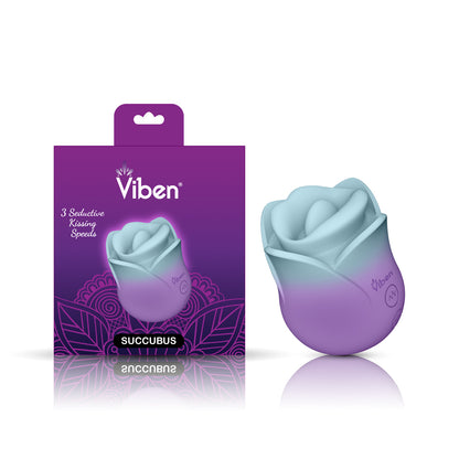 Succubus Pixie Dust Rose Clitoral Vibrator - 10-Mode Kissing Stimulator