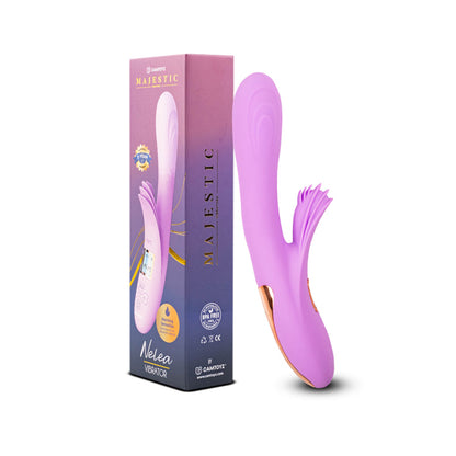 Nelea Purple Double-End Vibrator - Rechargeable Dual Motor Toy