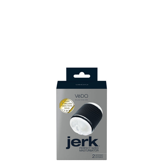 Jerk Stroker Compact Male Masturbator - Open-End Non-Slip Grip Sleeve
