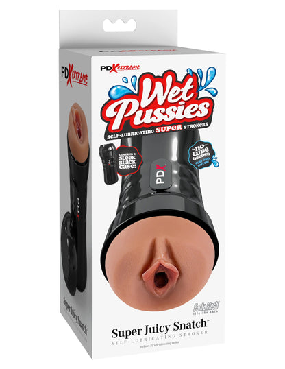 Wet Pussies Super Stroker Self-Lubricating Male Masturbator - Realistic Vagina with Case