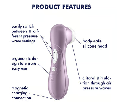 Satisfyer Pro 2 Air Pulse Clitoral Stimulator – Violet