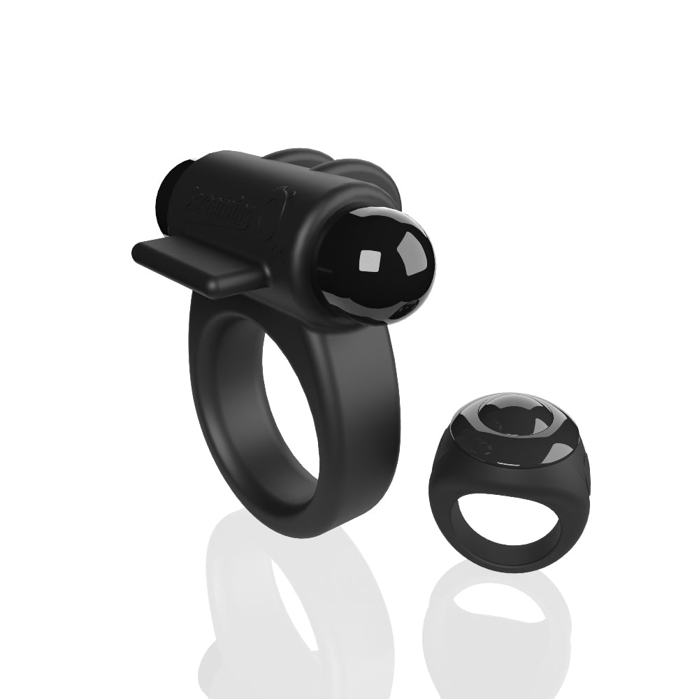 Rechargeable Remote Switch Vibrating Cock Ring – Black