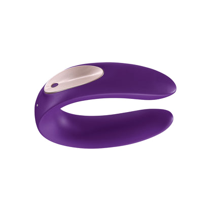 Double Plus Remote Vibrator - Purple Couples Wearable U-Shaped Toy