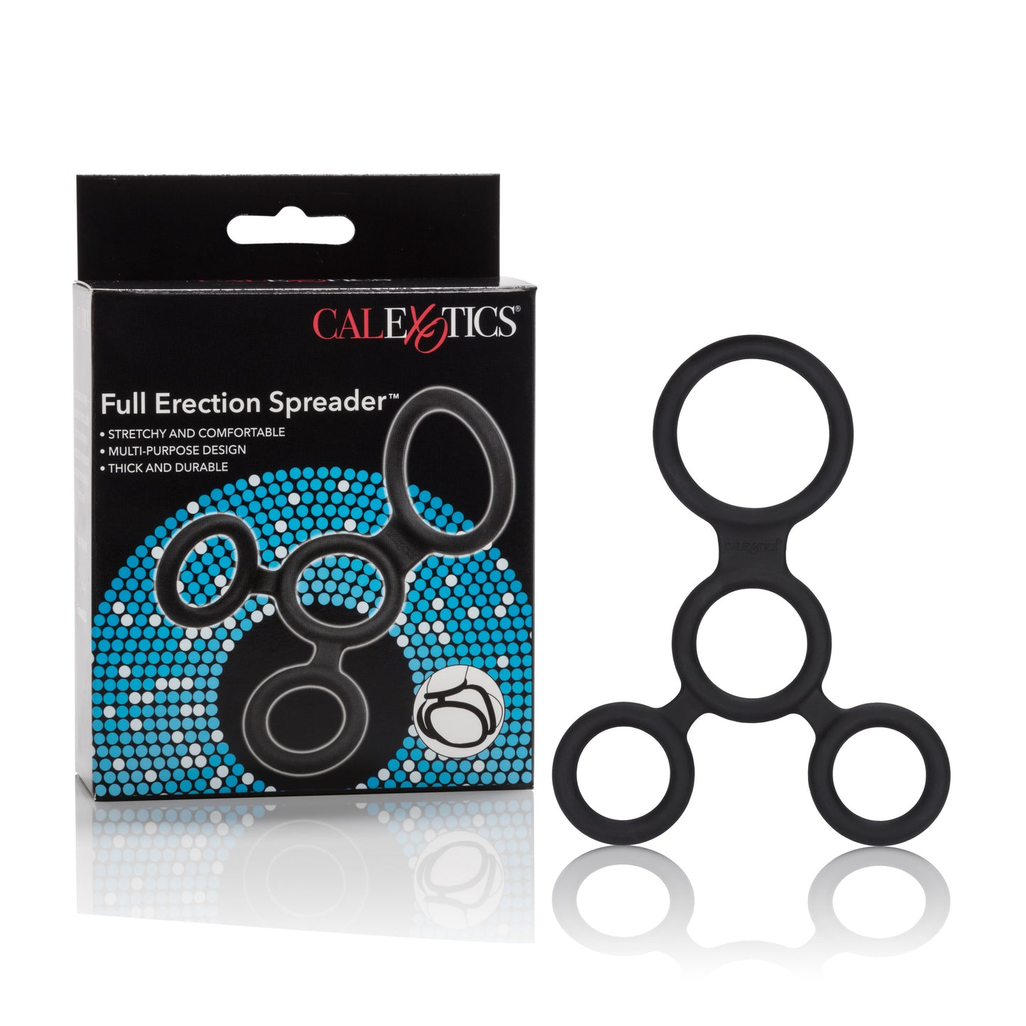 Full Erection Spreader Silicone Cock & Ball Ring System - 4 Rings