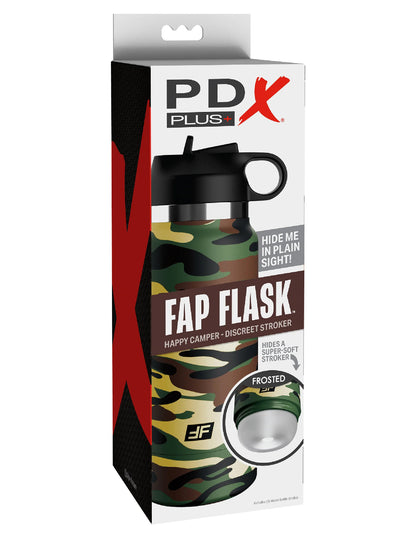 Fap Flask Happy Camper Discreet Camo Bottle Masturbator