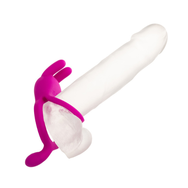 Rechargeable Couples Vibrating Cock Ring - Closer Intimate Ring Touch 10 Speeds Pink