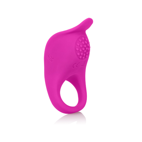 Rechargeable Vibrating Cock Ring - 7 Modes, Waterproof Silicone Pink