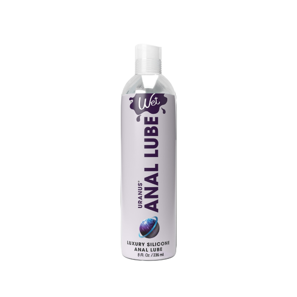 Wet Uranus Premium Silicone Anal Lube 8oz - Long-Lasting Waterproof
