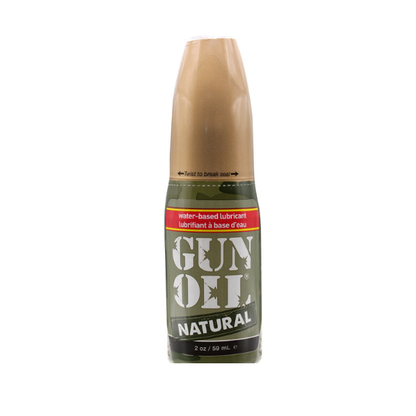 Gun Oil Natural Water-Based Lube 2oz - Botanical Infused Gentle Glide