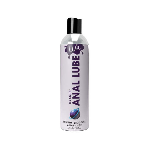 Wet Uranus Premium Silicone Anal Lube 4oz - Long-Lasting Waterproof Gel