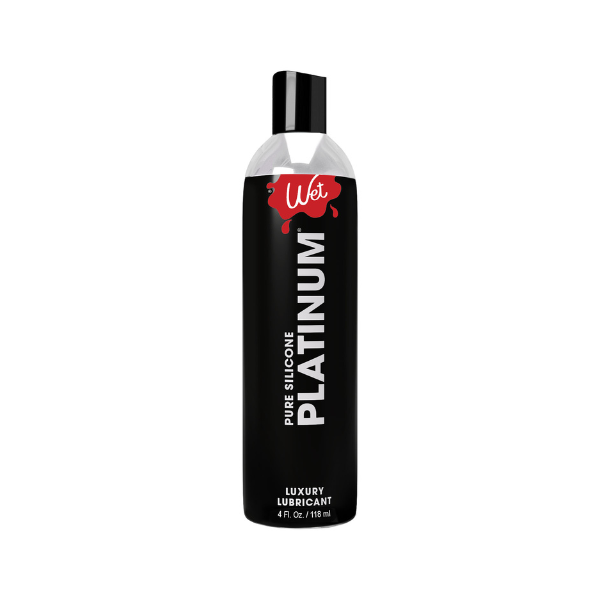 Wet Platinum Premium Silicone Lube 4oz - Medical-Grade Long-Lasting Waterproof