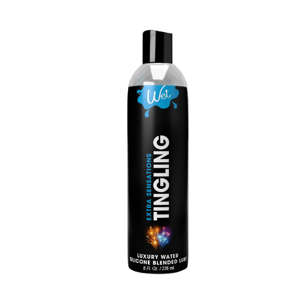 Wet Extra Sensations Cooling Tingling Hybrid Lube 8oz - Mint Cooling Effect