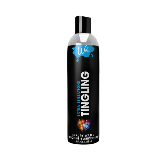 Wet Extra Sensations Cooling Tingling Hybrid Lube 8oz - Mint Cooling Effect