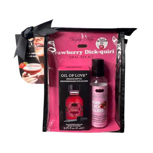 Strawberry Dick-Quiri Oral Sex Kit - .75 Oz