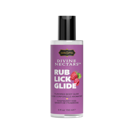Divine Nectars Flavored Body Glide - Raspberry Kiss - 5 Fl Oz. 150ml