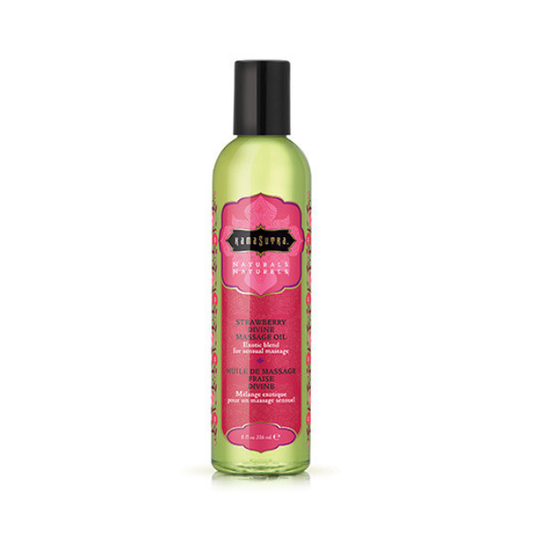 Naturals Massage Oil - Strawberry Divine 8 Fl Oz
