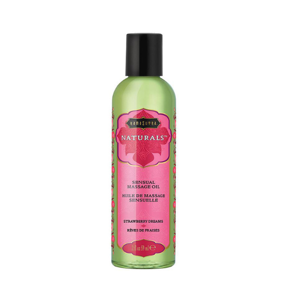 Naturals Massage Oil - Strawberry Dreams - 2 Fl Oz (59 ml)
