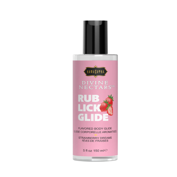 Divine Nectars Flavored Body Glide - Strawberry Dreams - 5 Fl Oz. 150ml