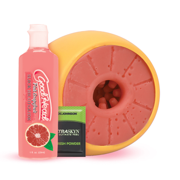 Goodhead - Grapefruit Blowjob Set - Yellow/pink