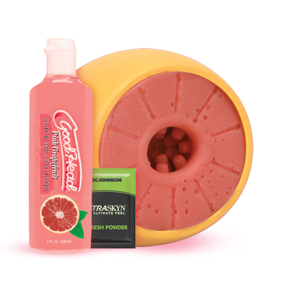 Goodhead - Grapefruit Blowjob Set - Yellow/pink