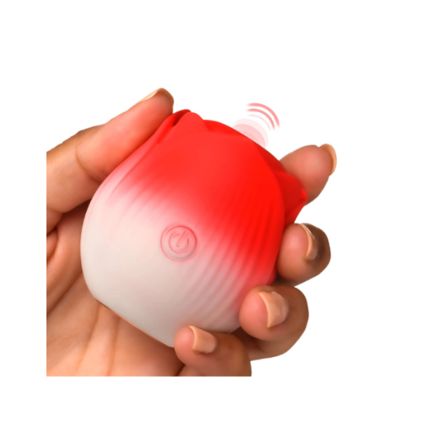 Pulsing Petals Rose Clitoral Pulse Vibrator - Rechargeable Pulsing Stimulator