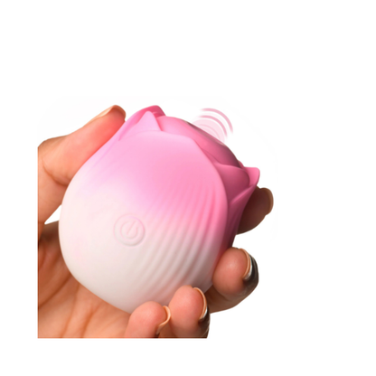 Pulsing Petals Clitoral Pulse Stimulator - Rechargeable Rose Vibrator