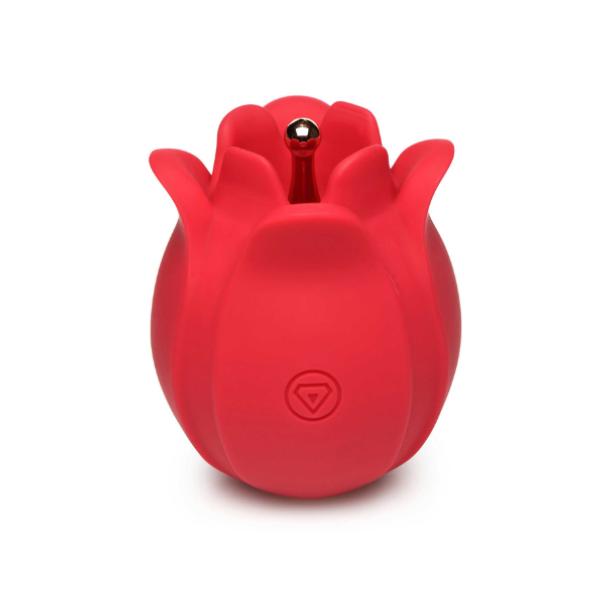 Orchids Wild Pinpoint Rose Clitoral Vibrator - Red Precision Stimulator
