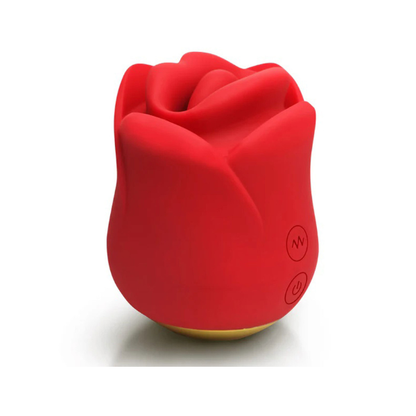 Sweet Kiss Rose Clitoral Stimulator - Red Kissing Vibrator 10 Modes