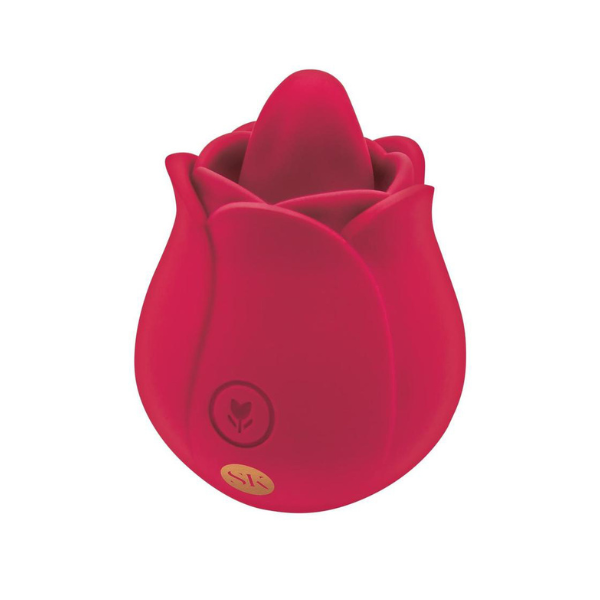 Rosegasm Blossom Licker Clitoral Stimulator - Red 10-Mode Tongue Vibrator