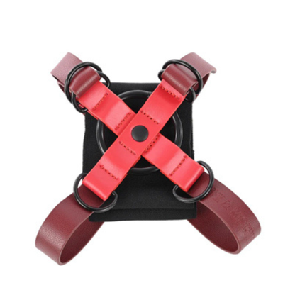 Ex's & Oh's Crossed Hogtie Cuffs - Red Adjustable Spandex