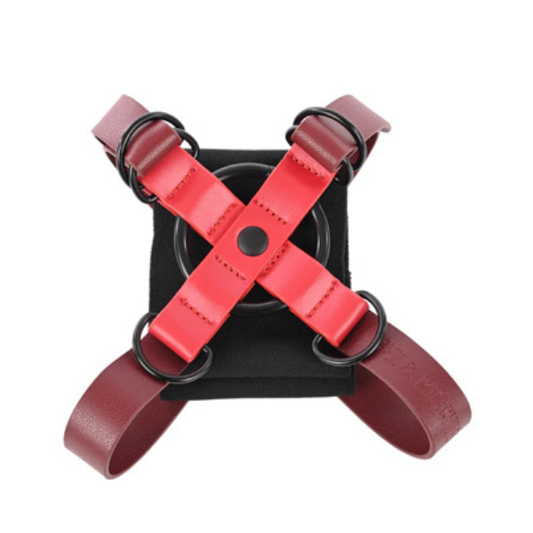 Ex's & Oh's Crossed Hogtie Cuffs - Red Adjustable Spandex