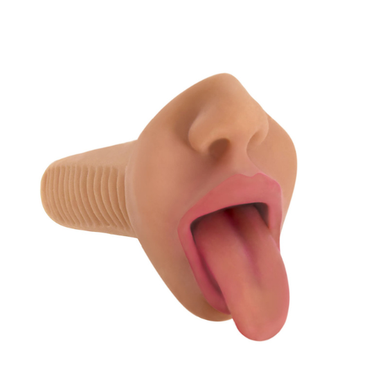 Mistress Selene Mouth Latte - Realistic Deep Throat Stroker with 10-Function Vibrating Egg