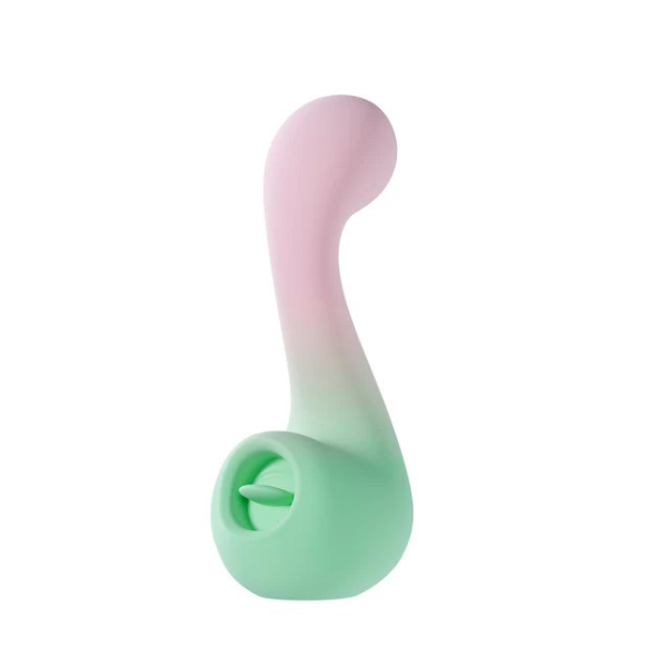 Play With Me Melody Dual End Vibrator - Rechargeable G-Spot & Fluttering Tongue