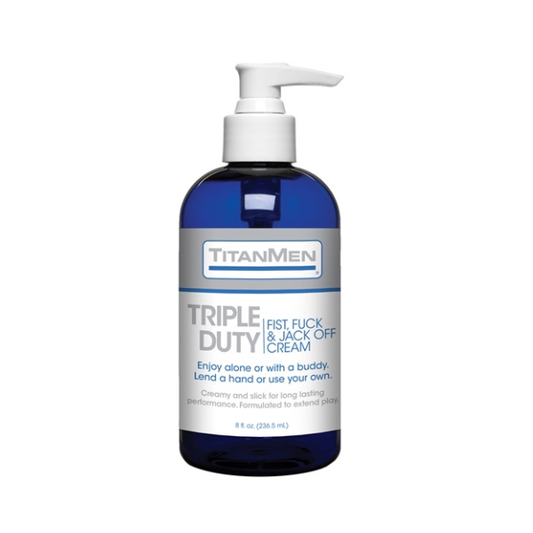 Titanmen Triple Duty Fist, Fuck and Jack Off Cream - Bulk - 8 Fl. Oz.
