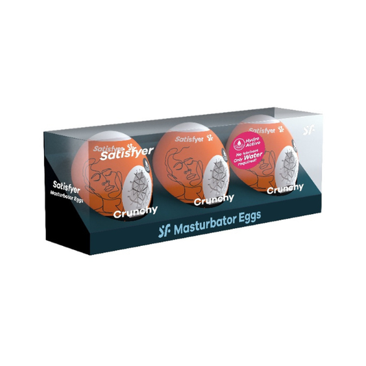 Satisfyer Masturbator Egg Crunchy Orange - Male Stroker Sleeve